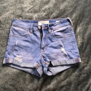 denim shorts